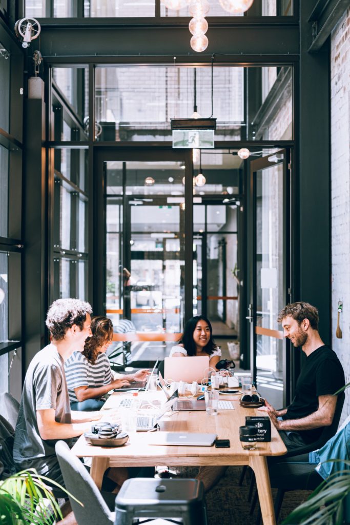 People Meeting around Table